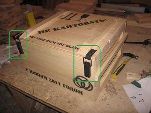 Ящик из доски 20мм с применением фурнитуры(«Форбика»)